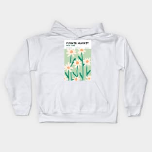 New York City Flower Market Print Kids Hoodie